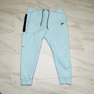 Nike Tech Fleece Joggers Tapered Pants Glacier Blue HV0959-474 2XL